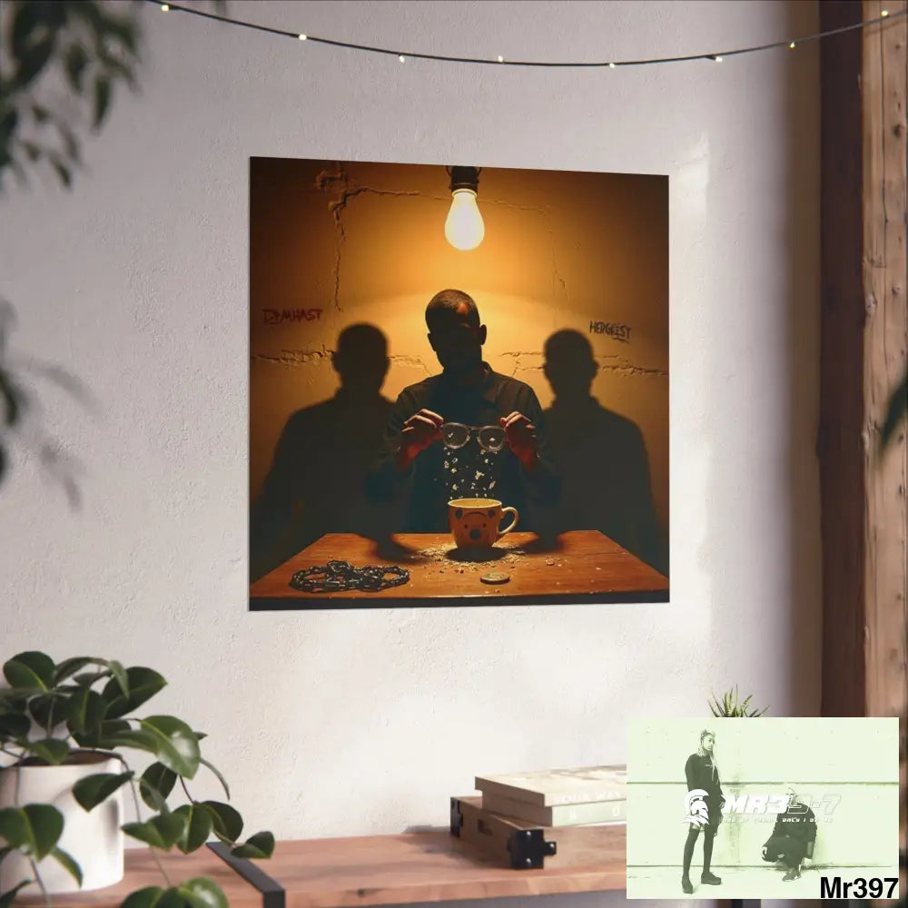 Banksy Style Dahab Gold scene 2 “Breaking the Glasses” no 3 Fine Art Posters Poster