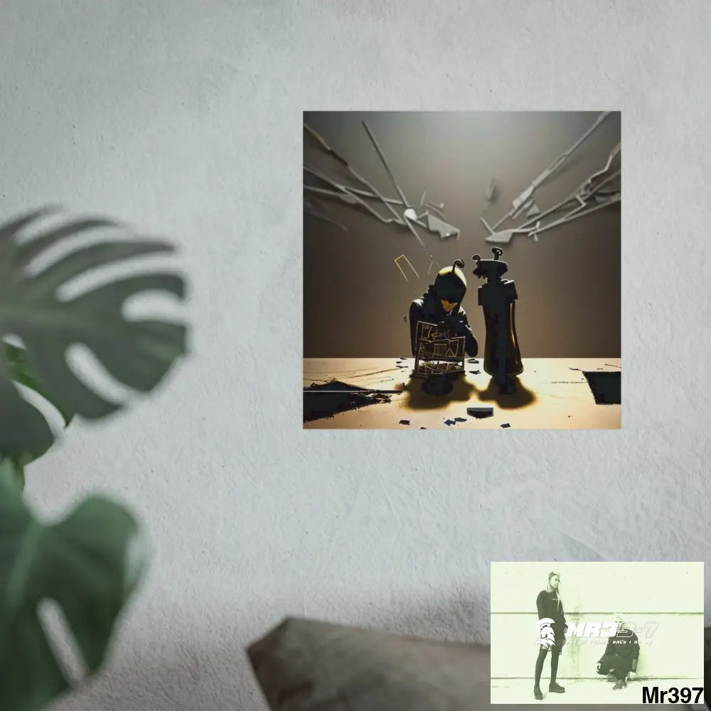 Banksy Style Dahab Gold scene 2 “Breaking the Glasses” no 7 Fine Art Posters Poster