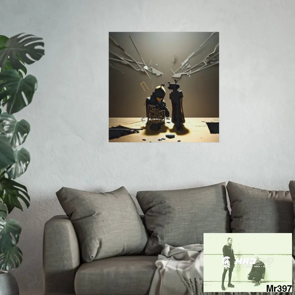 Banksy Style Dahab Gold scene 2 “Breaking the Glasses” no 7 Fine Art Posters Poster