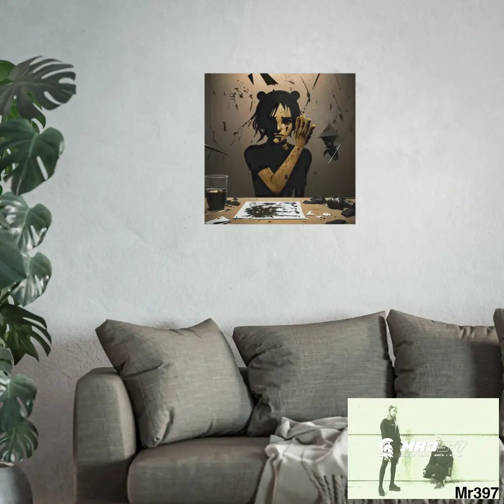 Banksy Style Dahab Gold scene 2 “Breaking the Glasses” no 9 Fine Art Posters Poster