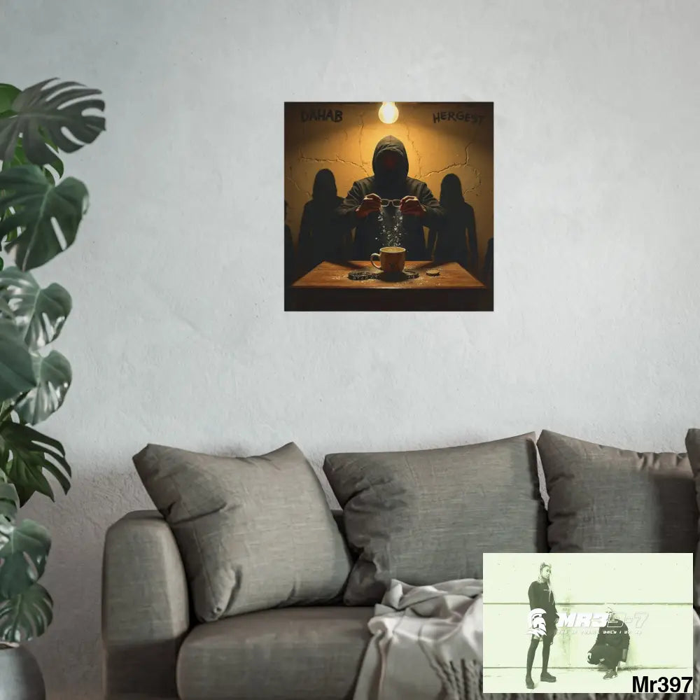 Banksy Style Dahab Gold scene 2 “Breaking the Glasses” no 2 Fine Art Posters Poster