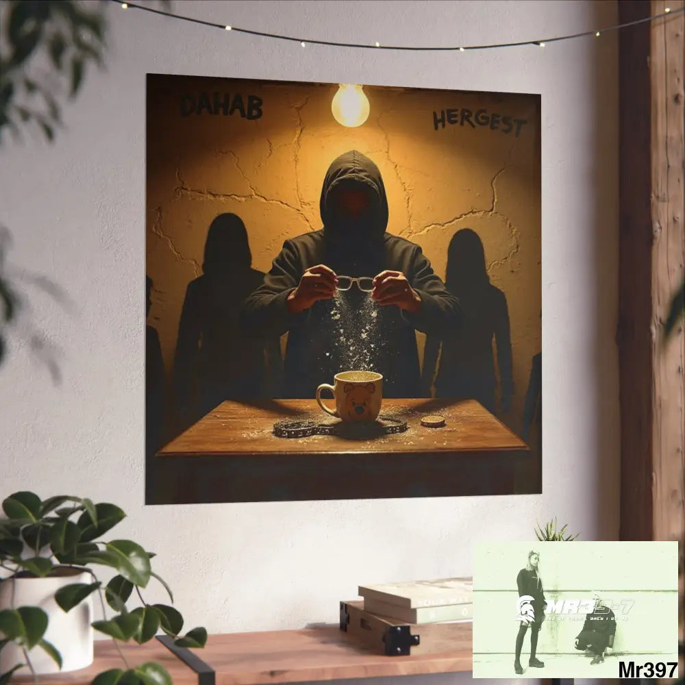 Banksy Style Dahab Gold scene 2 “Breaking the Glasses” no 2 Fine Art Posters Poster