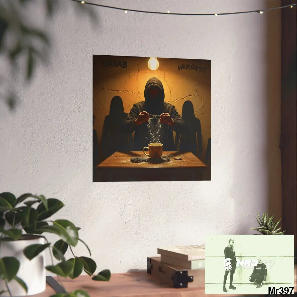 Banksy Style Dahab Gold scene 2 “Breaking the Glasses” no 2 Fine Art Posters Poster