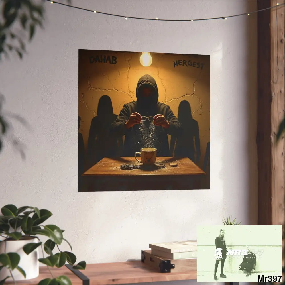 Banksy Style Dahab Gold scene 2 “Breaking the Glasses” no 2 Fine Art Posters Poster