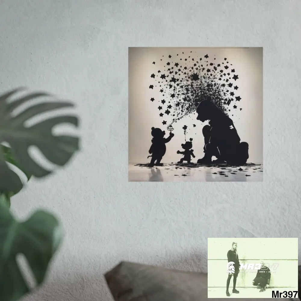 Banksy Style DAHAB GOLD — SCENE 3 “Filling the Tigger Cup” no 3 Fine Art Posters Poster