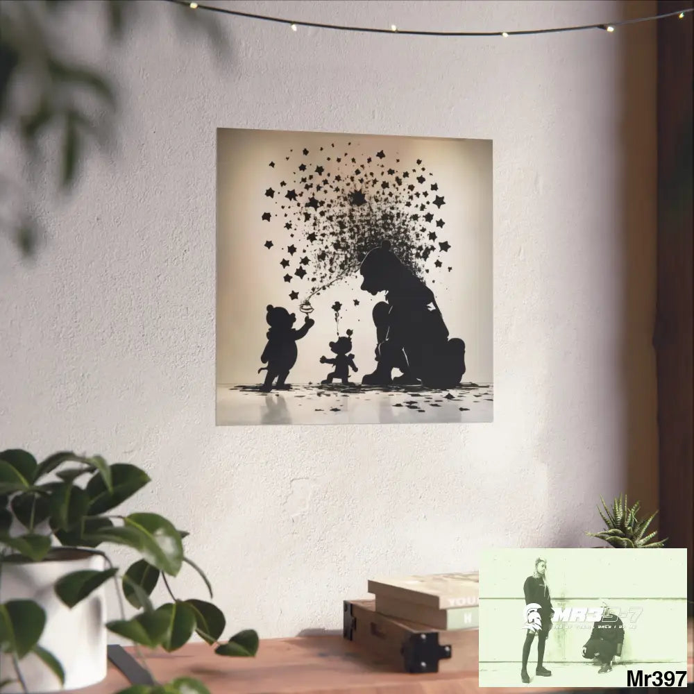 Banksy Style DAHAB GOLD — SCENE 3 “Filling the Tigger Cup” no 3 Fine Art Posters Poster