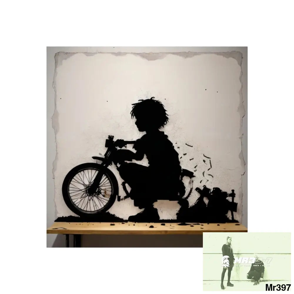Banksy Style DAHAB GOLD — SCENE 4 Chain Around the Neck no 3 Fine Art Posters 16″ x 16″ / Matte Poster