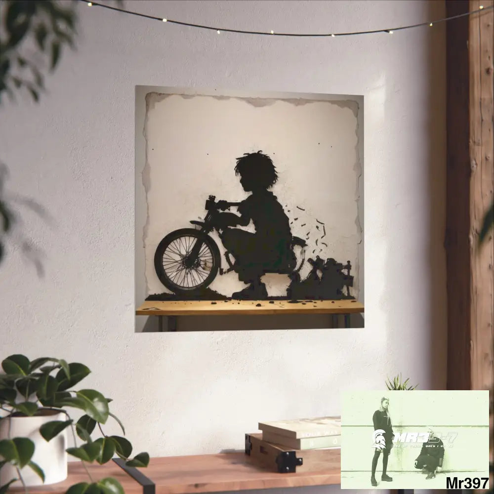 Banksy Style DAHAB GOLD — SCENE 4 Chain Around the Neck no 3 Fine Art Posters Poster