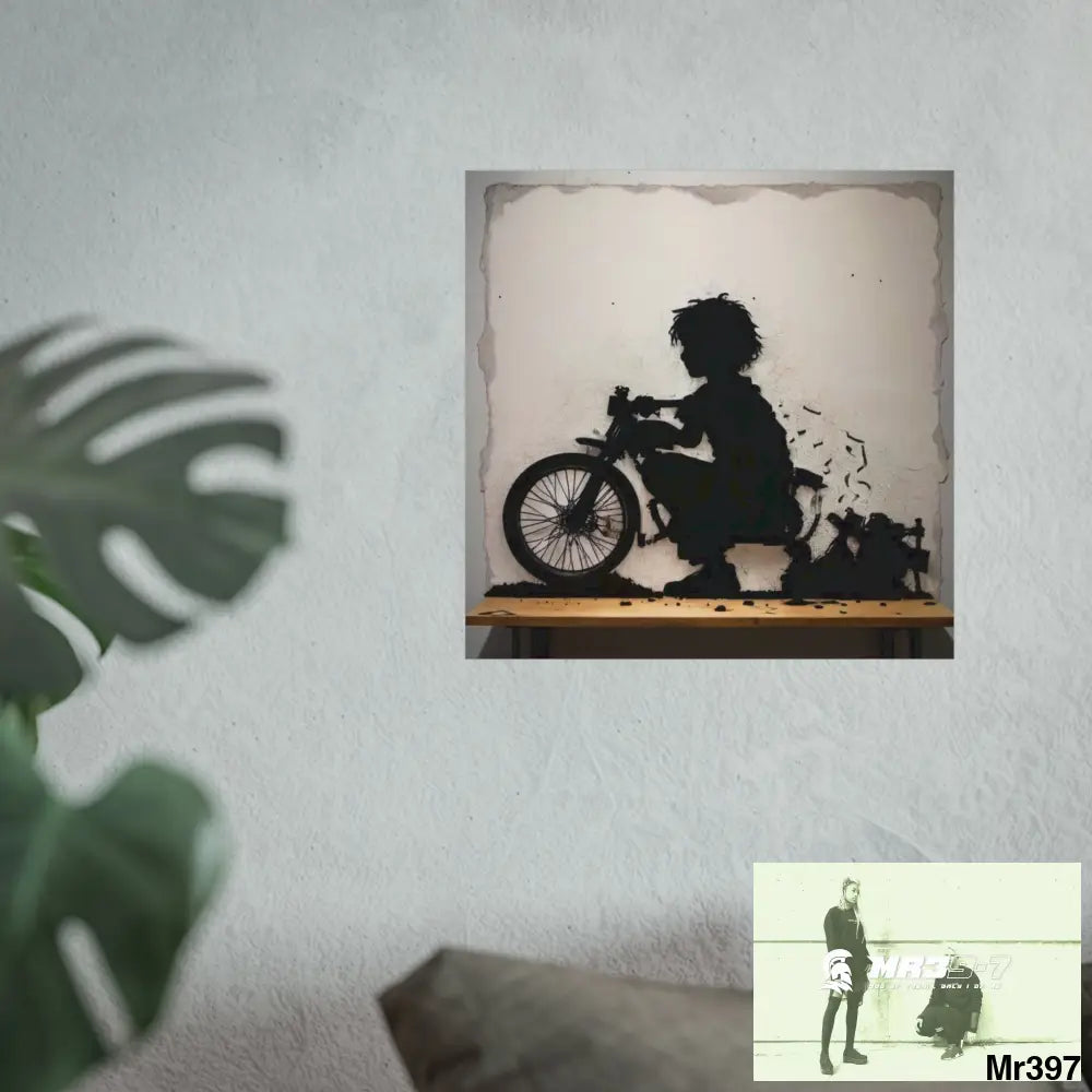 Banksy Style DAHAB GOLD — SCENE 4 Chain Around the Neck no 3 Fine Art Posters Poster