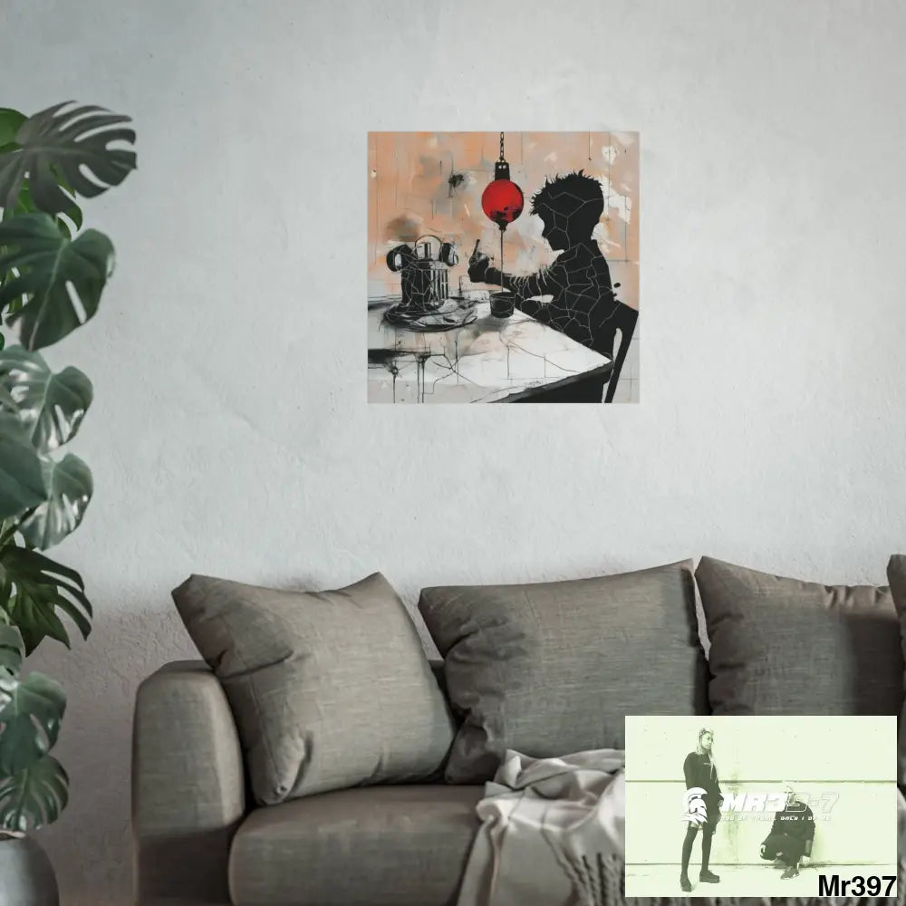 Banksy Style DAHAB GOLD — SCENE 4 Chain Around the Neckno 1 Fine Art Posters Poster