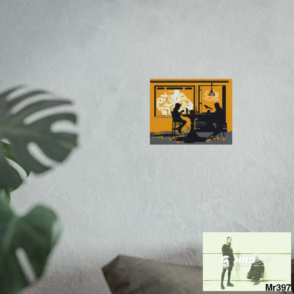 Banksy Style DAHAB GOLD SCENE 7“The Table Test – The Cup The Penny The Chain & The Instructions” no 2 Fine Art Posters