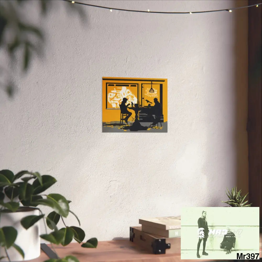 Banksy Style DAHAB GOLD SCENE 7“The Table Test – The Cup The Penny The Chain & The Instructions” no 2 Fine Art Posters