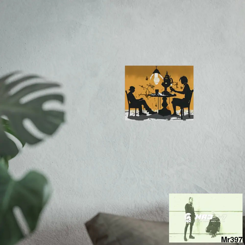 Banksy Style DAHAB GOLD SCENE 7“The Table Test – The Cup The Penny The Chain & The Instructions” no 3 Fine Art Posters