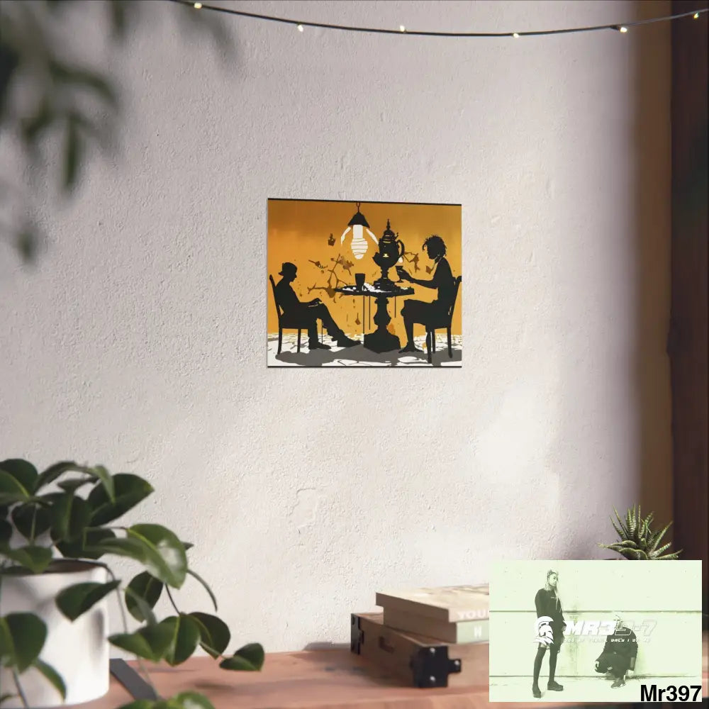 Banksy Style DAHAB GOLD SCENE 7“The Table Test – The Cup The Penny The Chain & The Instructions” no 3 Fine Art Posters