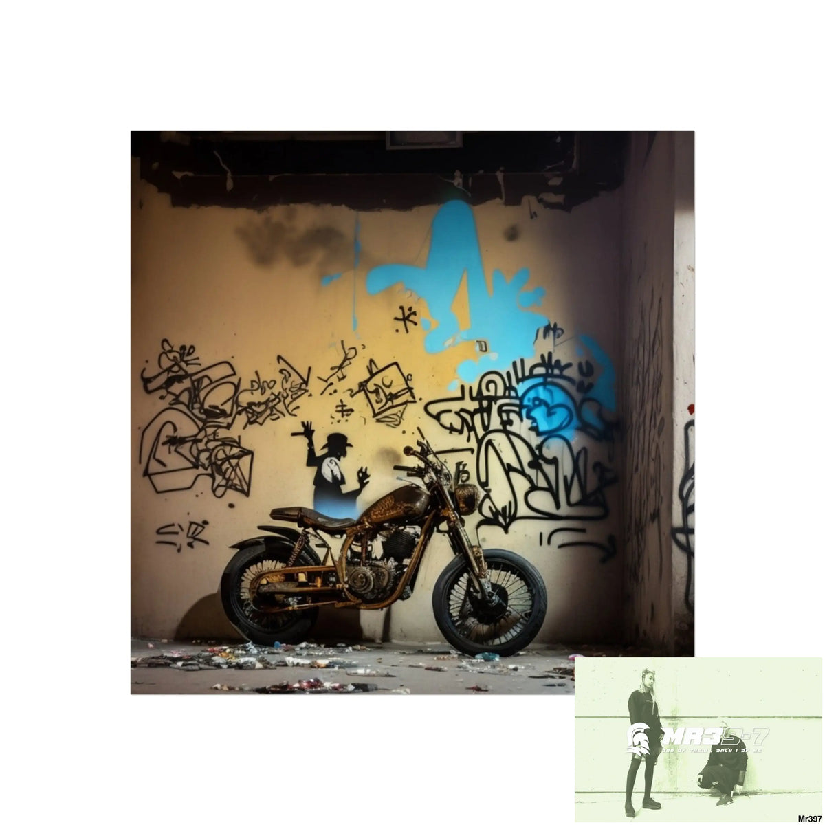 Banksy Style DAHAB GOLD SCENE 7“The Table Test – The Cup The Penny The Chain & The Instructions” no 8 Fine Art Posters