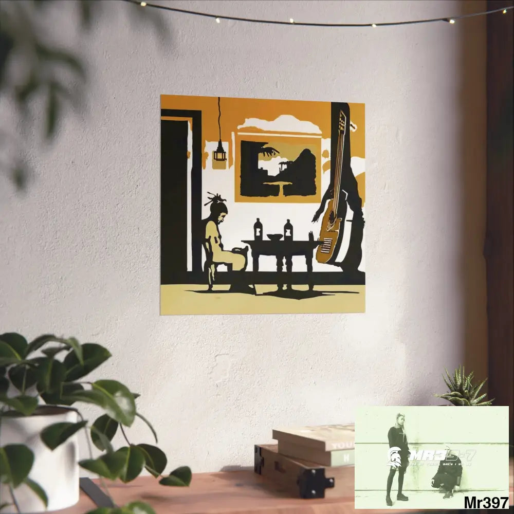 Banksy Style DAHAB GOLD SCENE 8 “The Suitcase The Saws The Rope The Goodbye The Break no 1 Fine Art Posters Poster