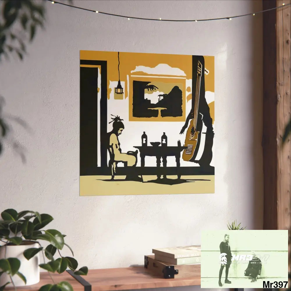 Banksy Style DAHAB GOLD SCENE 8 “The Suitcase The Saws The Rope The Goodbye The Break no 1 Fine Art Posters Poster