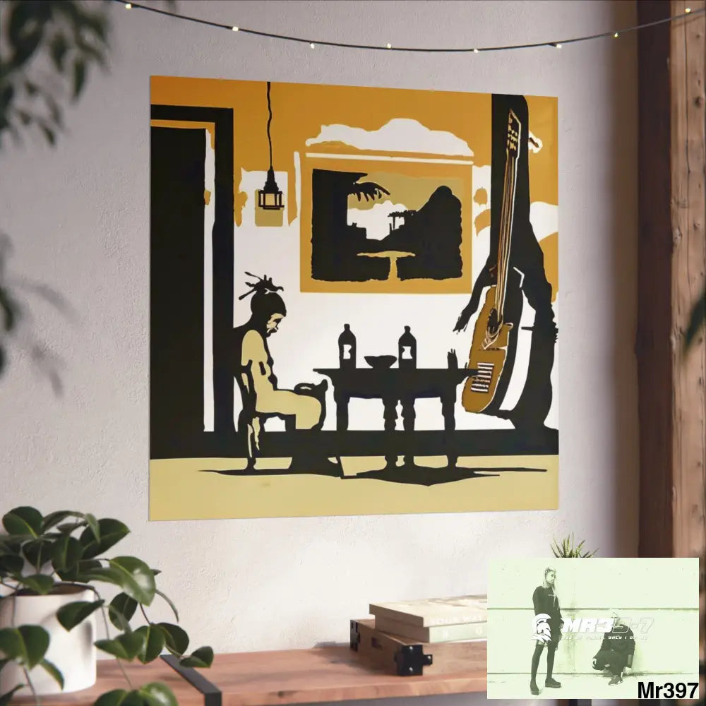 Banksy Style DAHAB GOLD SCENE 8 “The Suitcase The Saws The Rope The Goodbye The Break no 1 Fine Art Posters Poster