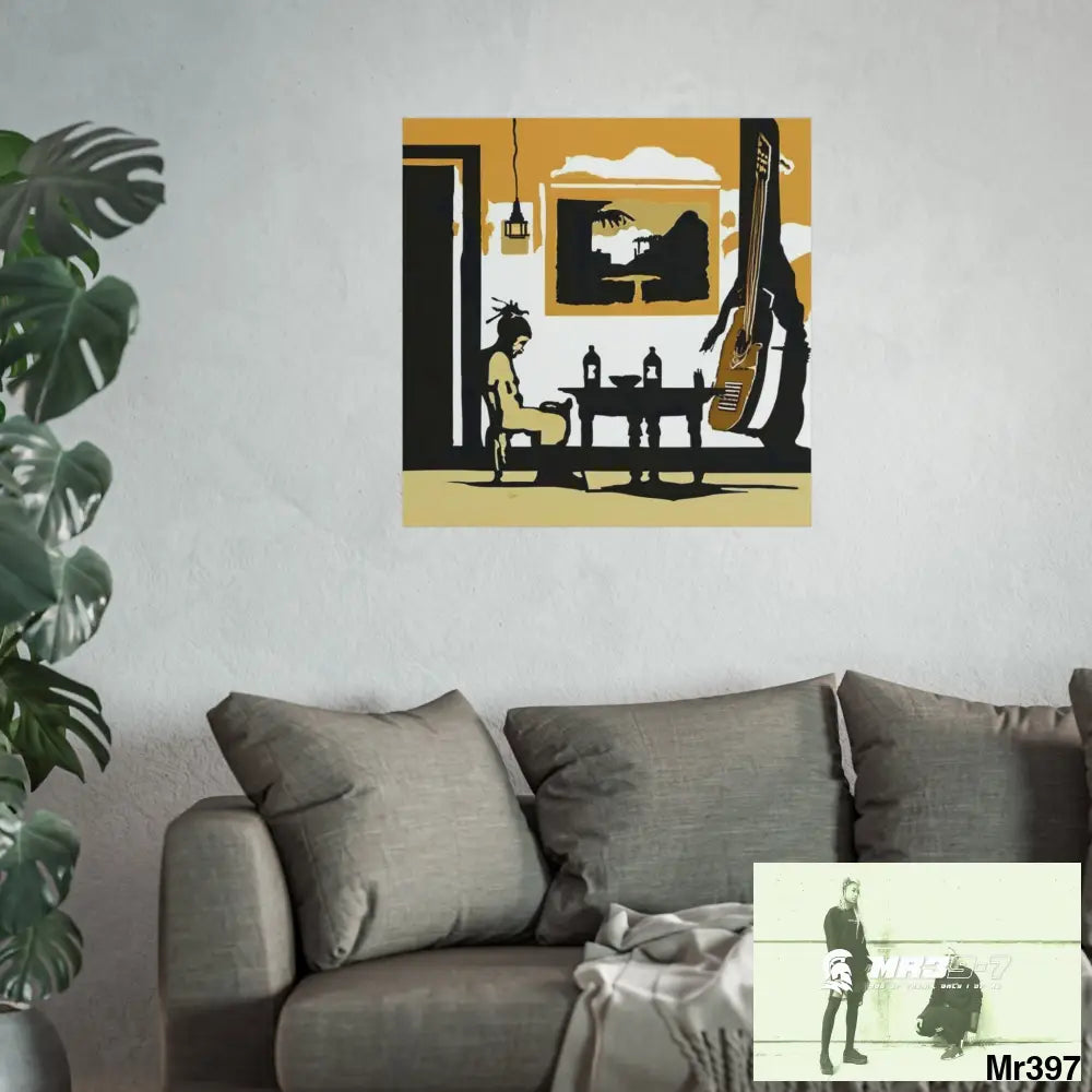 Banksy Style DAHAB GOLD SCENE 8 “The Suitcase The Saws The Rope The Goodbye The Break no 1 Fine Art Posters Poster
