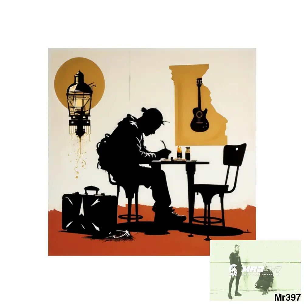 Banksy Style DAHAB GOLD SCENE 8 “The Suitcase The Saws The Rope The Goodbye The Break no 2 Fine Art Posters 30″ x 30″
