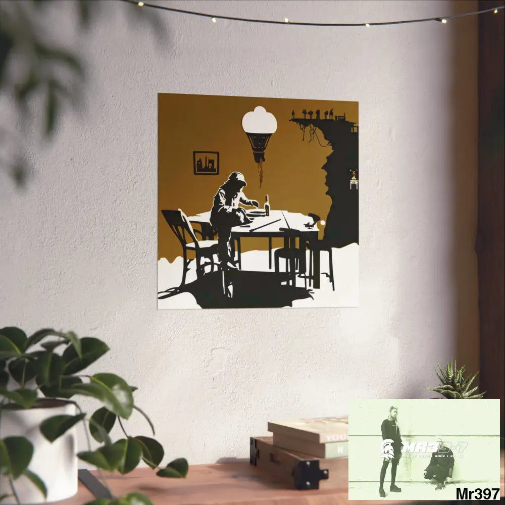 Banksy Style DAHAB GOLD SCENE 8 “The Suitcase The Saws The Rope The Goodbye The Break no 2 Fine Art Posters Poster