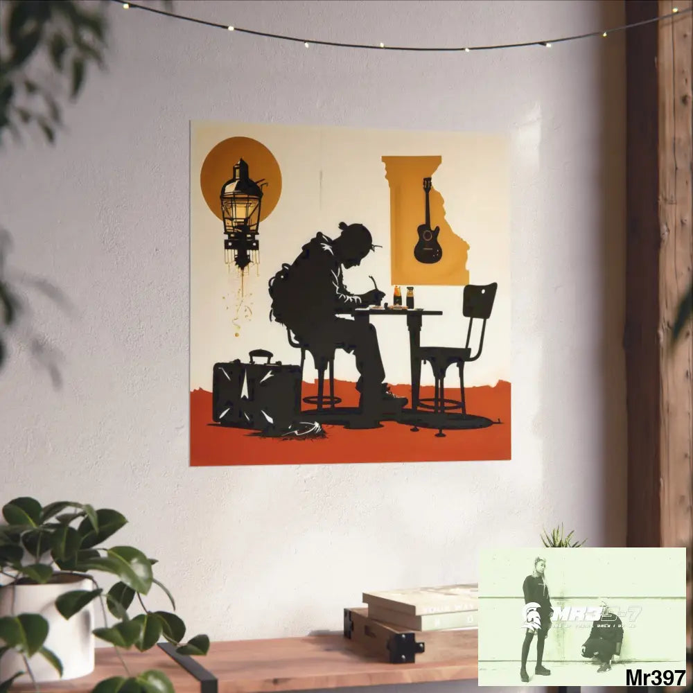 Banksy Style DAHAB GOLD SCENE 8 “The Suitcase The Saws The Rope The Goodbye The Break no 2 Fine Art Posters Poster