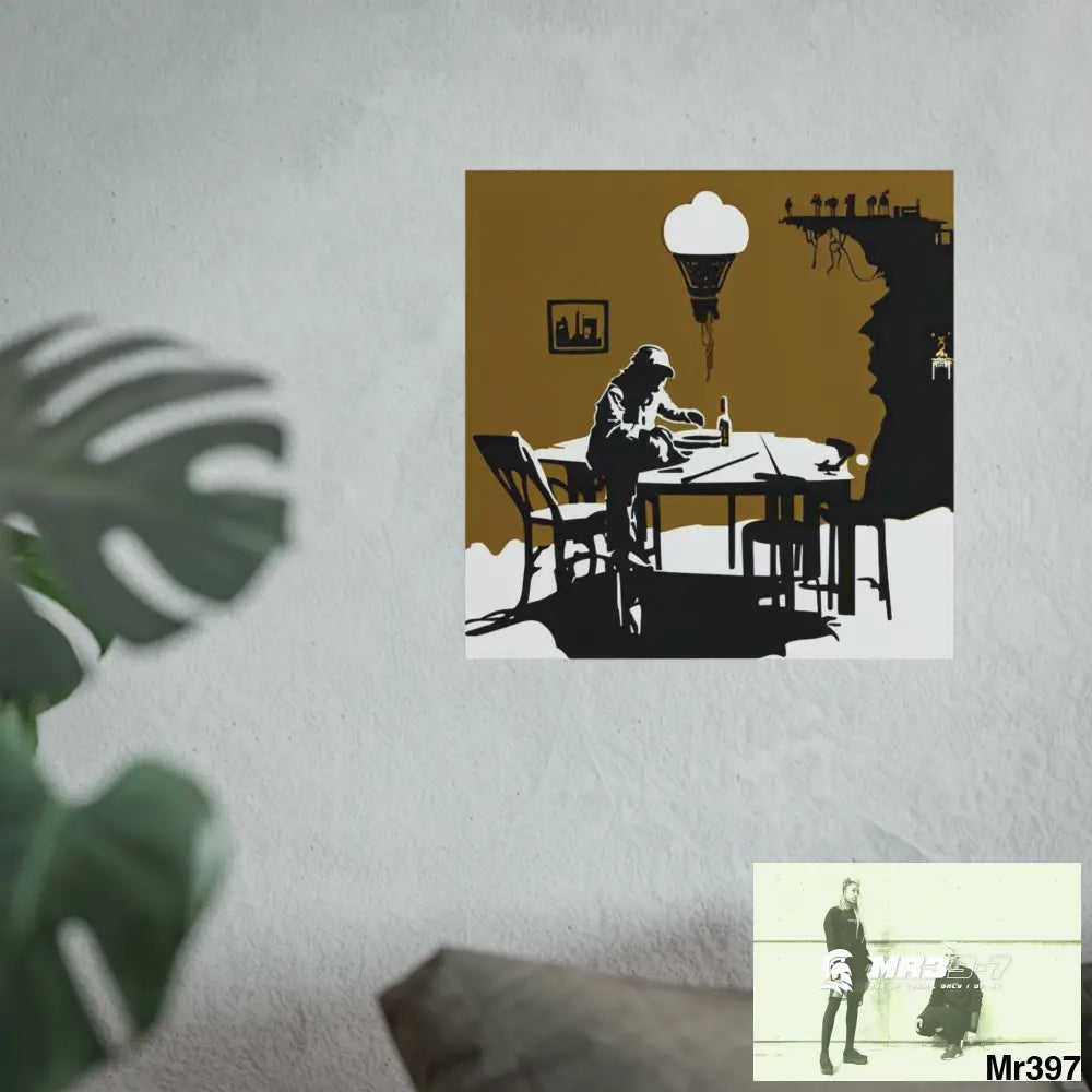 Banksy Style DAHAB GOLD SCENE 8 “The Suitcase The Saws The Rope The Goodbye The Break no 2 Fine Art Posters Poster