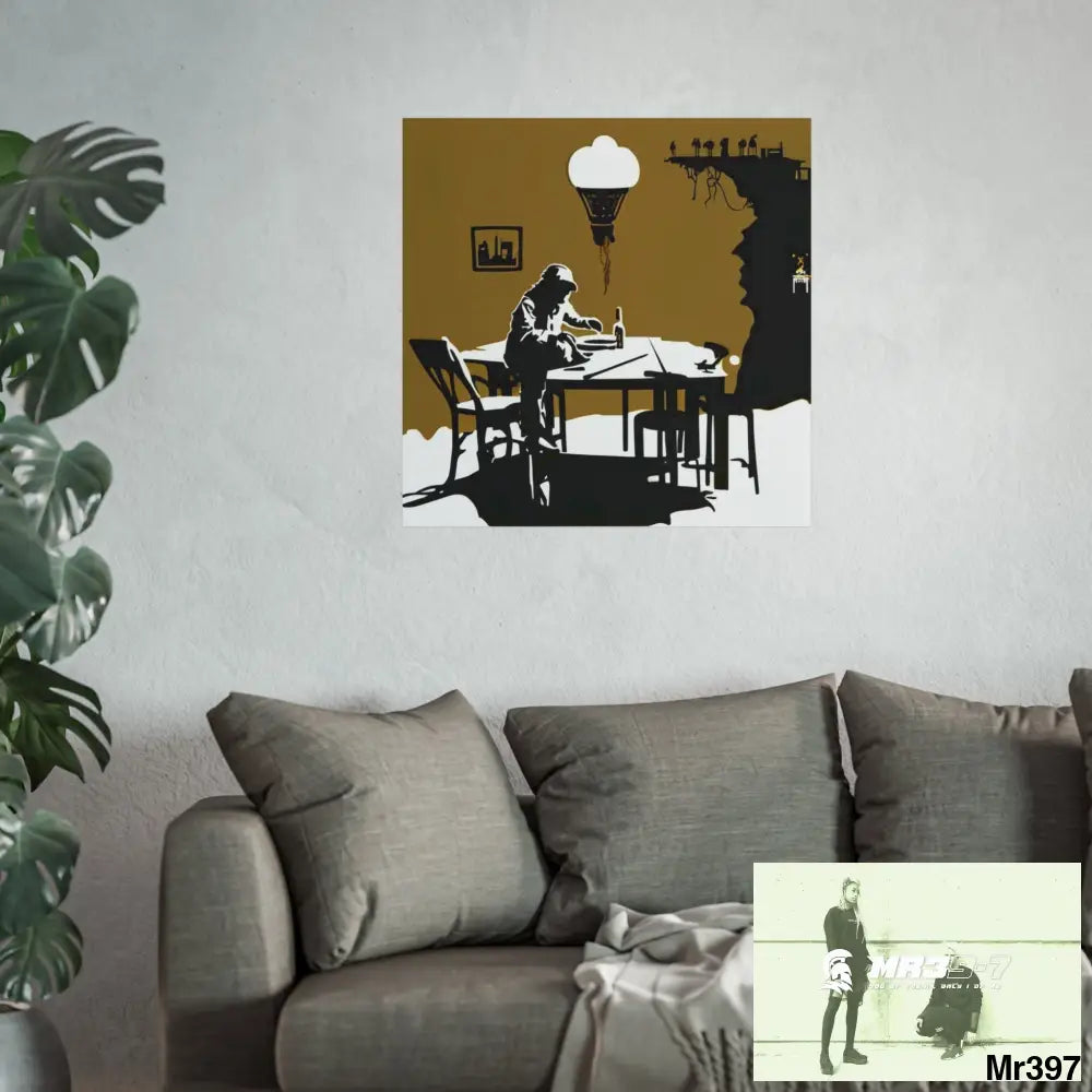 Banksy Style DAHAB GOLD SCENE 8 “The Suitcase The Saws The Rope The Goodbye The Break no 2 Fine Art Posters Poster
