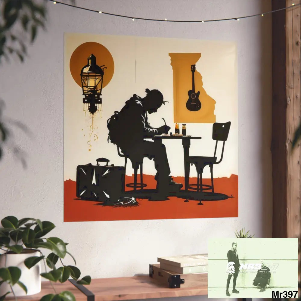 Banksy Style DAHAB GOLD SCENE 8 “The Suitcase The Saws The Rope The Goodbye The Break no 2 Fine Art Posters Poster