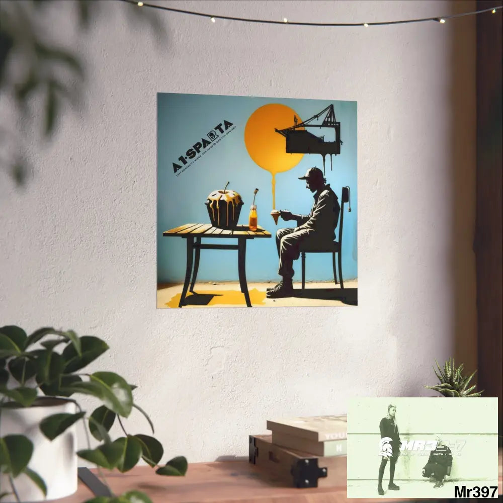 Banksy Style DAHAB GOLD SCENE 8 “The Suitcase The Saws The Rope The Goodbye The Break no 4 Fine Art Posters Poster