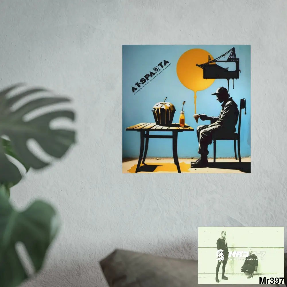 Banksy Style DAHAB GOLD SCENE 8 “The Suitcase The Saws The Rope The Goodbye The Break no 4 Fine Art Posters Poster