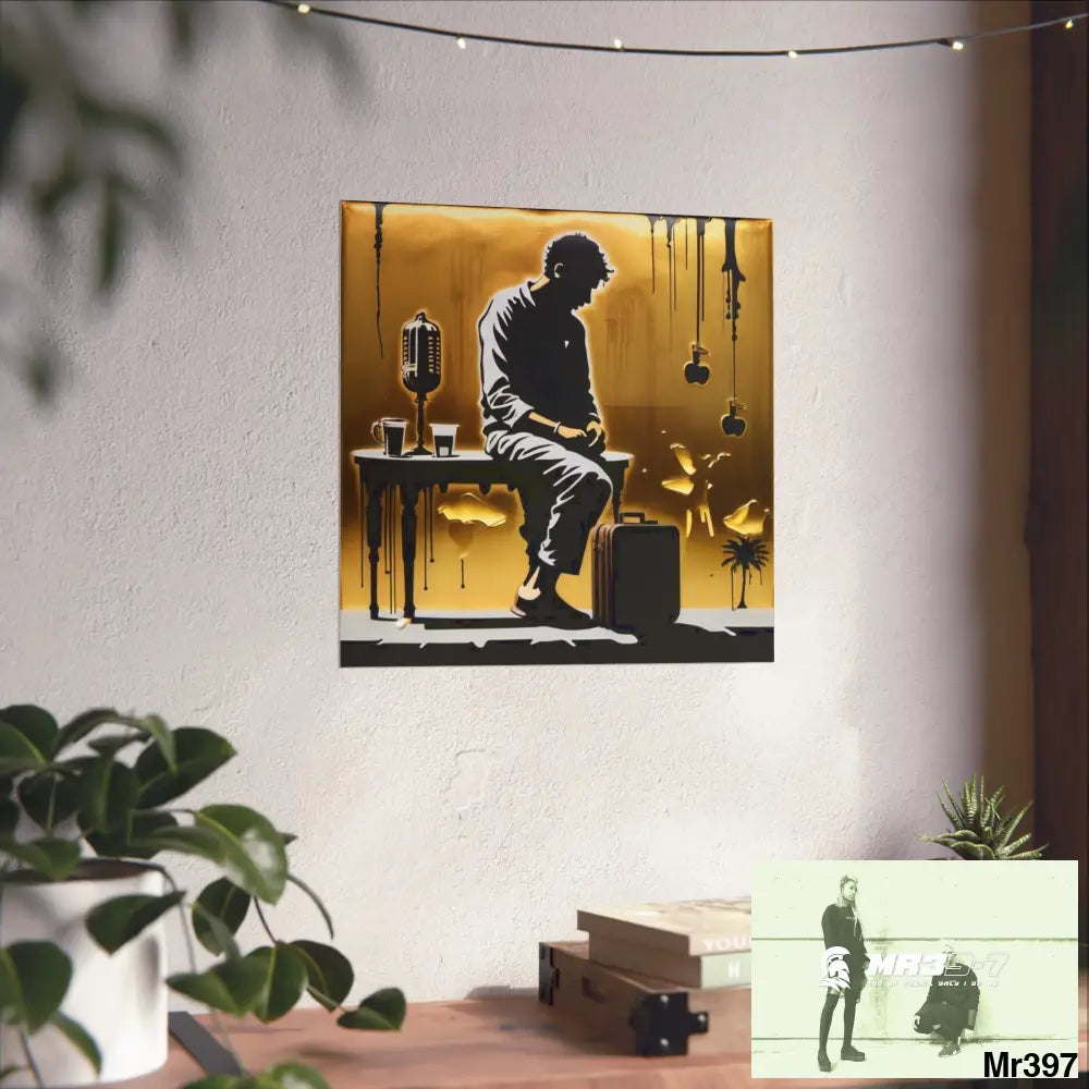Banksy Style DAHAB GOLD SCENE 8 “The Suitcase The Saws The Rope The Goodbye The Break no 6 Fine Art Posters Poster