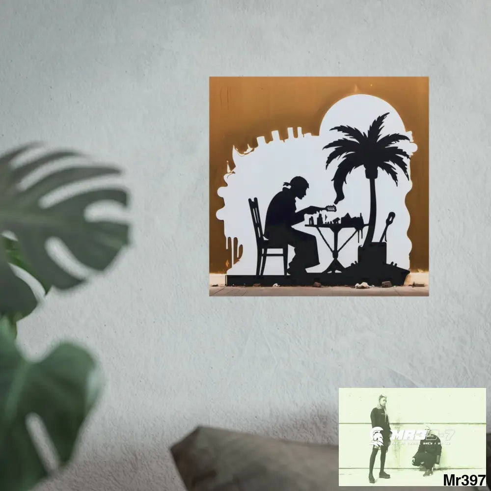 Banksy Style DAHAB GOLD SCENE 8 “The Suitcase The Saws The Rope The Goodbye The Break no 9 Fine Art Posters Poster