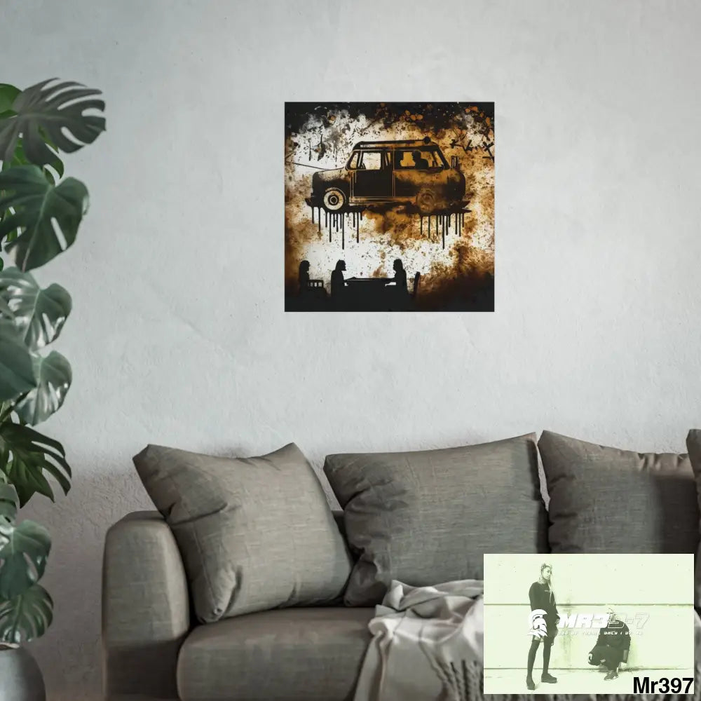 Banksy Style DAHAB GOLD SCENE 8 “The Suitcase The Saws The Rope The Goodbye The Break no 8 Fine Art Posters Poster