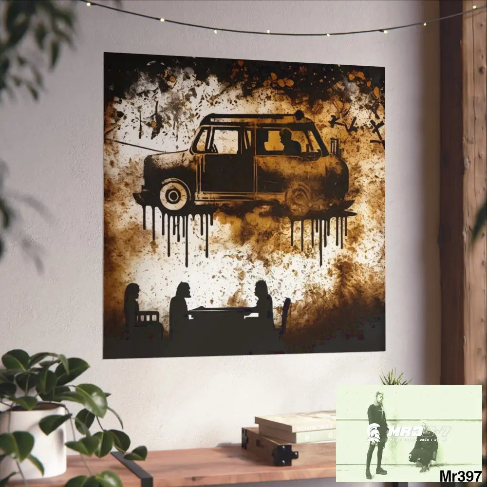 Banksy Style DAHAB GOLD SCENE 8 “The Suitcase The Saws The Rope The Goodbye The Break no 8 Fine Art Posters Poster