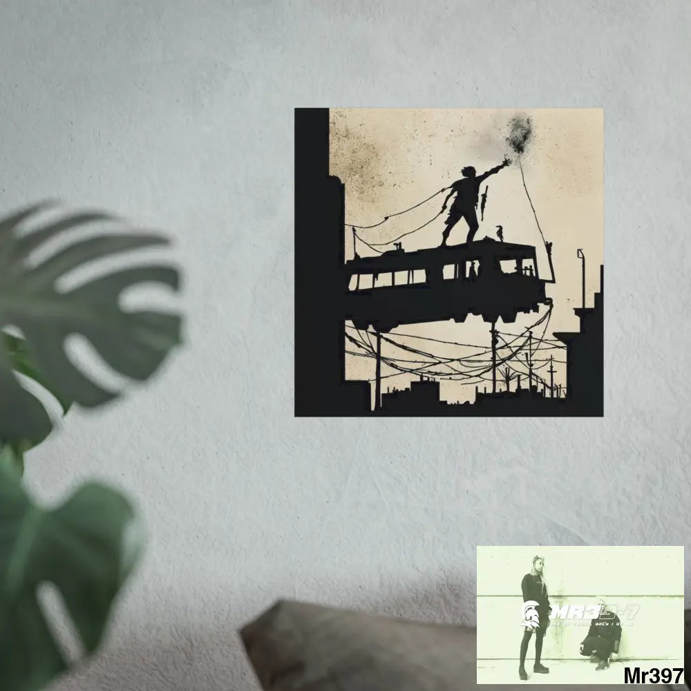 Banksy Style DAHAB GOLD SCENE 9“THE BREAK → THE HIGH MAST → THE JUMP → THE POLICE STATION ROOF”no 3 Fine Art Posters