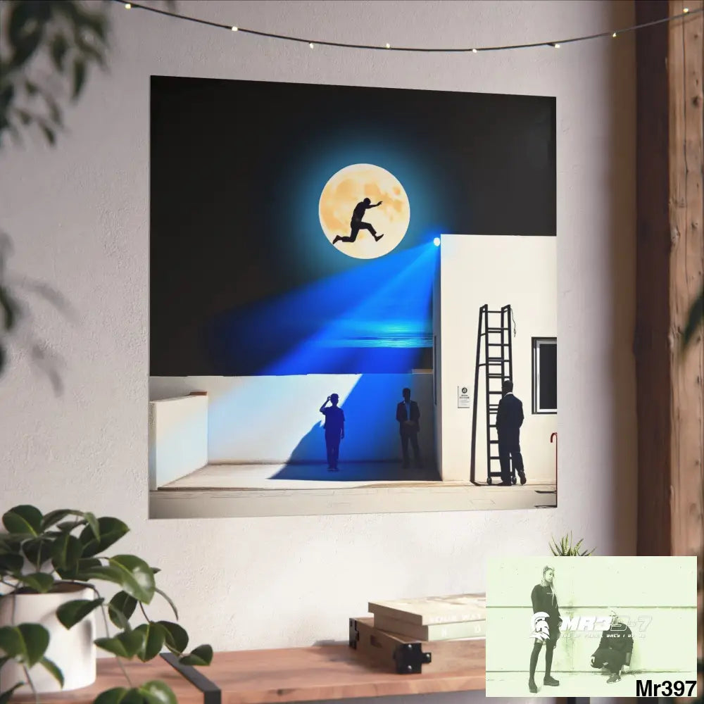 Banksy Style Escape - Break the cycle of death Dahab Egypt no 1 Fine Art Posters Poster