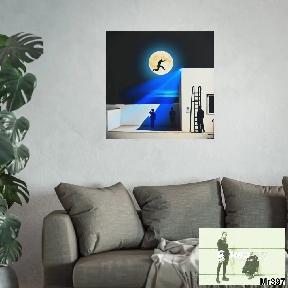 Banksy Style Escape - Break the cycle of death Dahab Egypt no 1 Fine Art Posters Poster