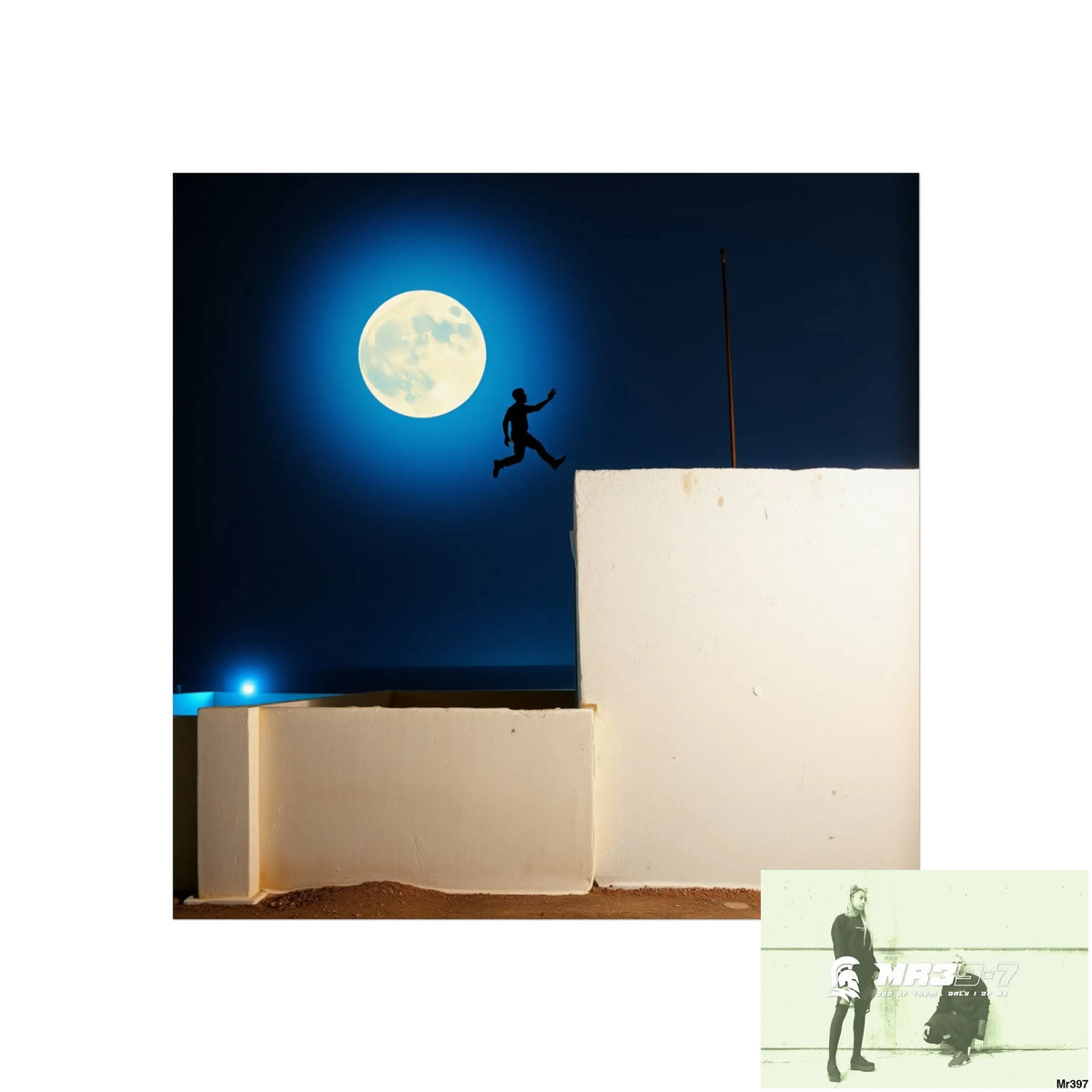 Banksy Style Escape - Break the cycle of death Dahab Egypt no 2 Fine Art Posters 16″ x 16″ / Matte Poster