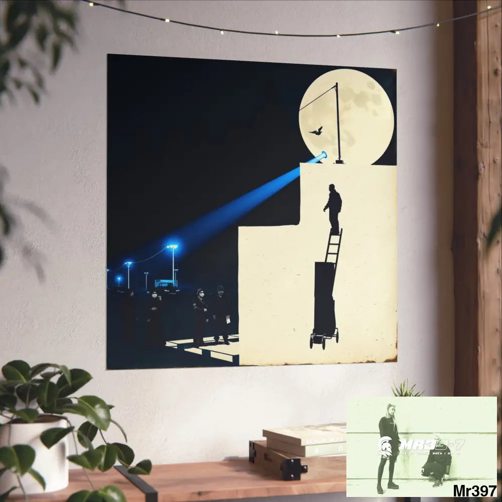 Banksy Style Escape - Break the cycle of death Dahab Egypt no 3 Fine Art Posters Poster