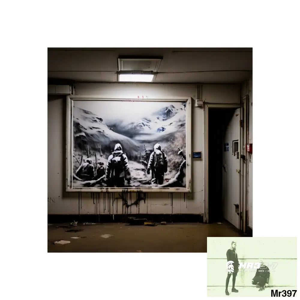 Banksy Style Escape from Hergest Assassination fail Nov -Dec 2013 no 11 Fine Art Posters 16″ x 16″ / Matte Poster