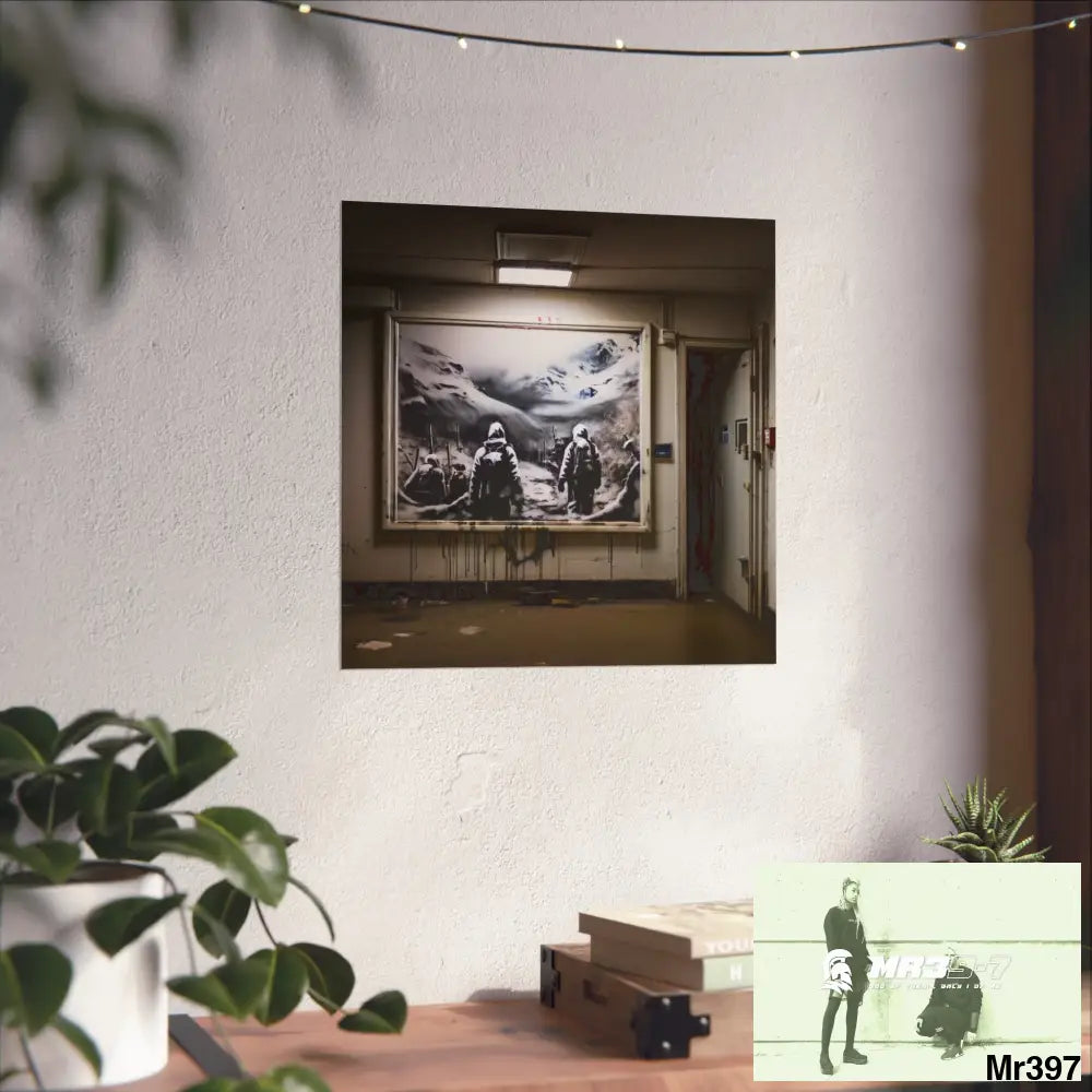 Banksy Style Escape from Hergest Assassination fail Nov -Dec 2013 no 11 Fine Art Posters Poster