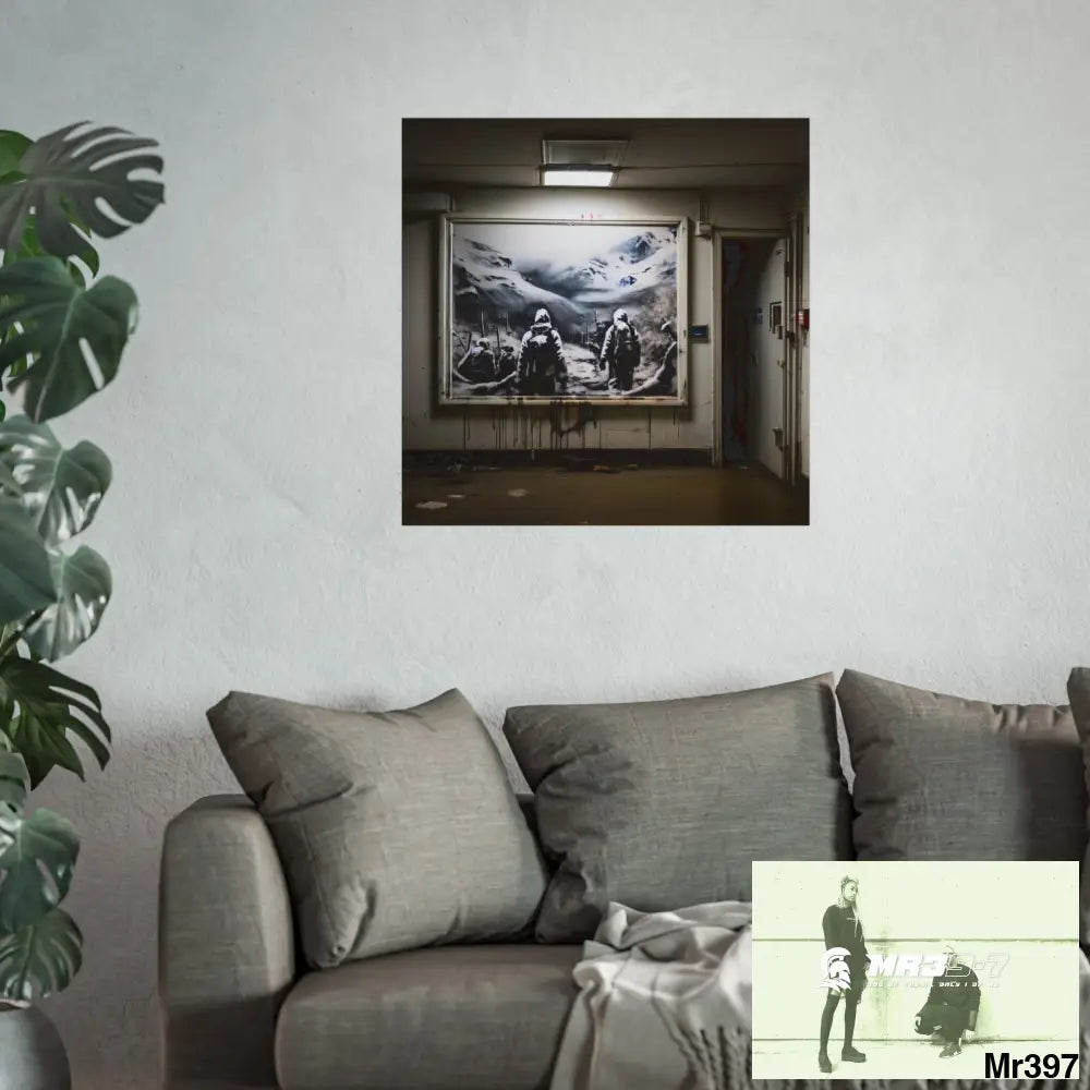 Banksy Style Escape from Hergest Assassination fail Nov -Dec 2013 no 11 Fine Art Posters Poster