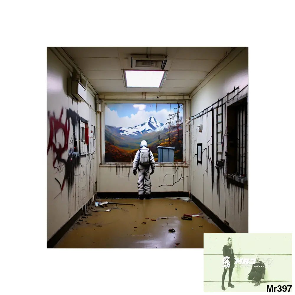 Banksy Style Escape from Hergest Assassination fail Nov -Dec 2013 no 12 Fine Art Posters 24″ x 24″ / Matte Poster