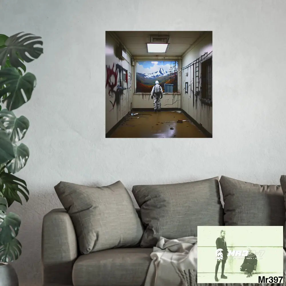 Banksy Style Escape from Hergest Assassination fail Nov -Dec 2013 no 12 Fine Art Posters Poster