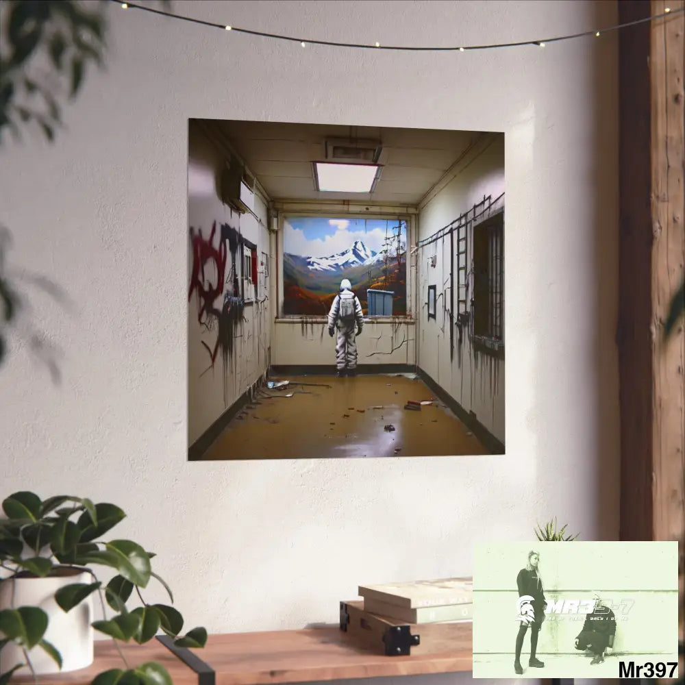 Banksy Style Escape from Hergest Assassination fail Nov -Dec 2013 no 12 Fine Art Posters Poster