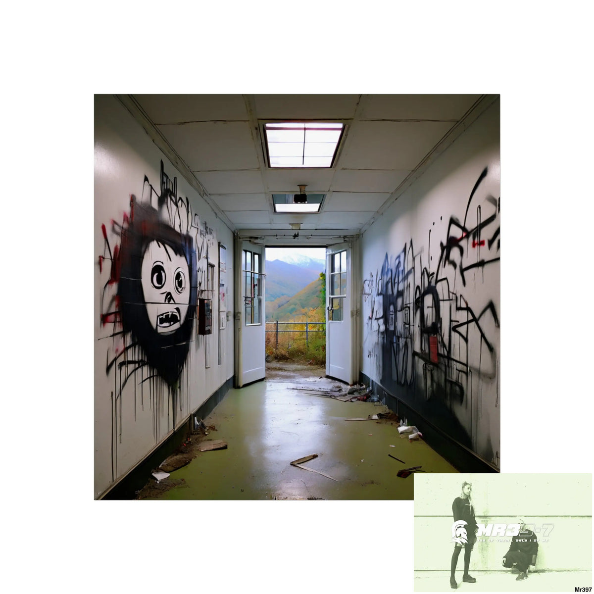 Banksy Style Escape from Hergest Assassination fail Nov -Dec 2013 no 13 Fine Art Posters 16″ x 16″ / Matte Poster