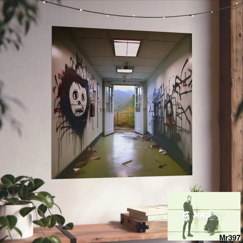 Banksy Style Escape from Hergest Assassination fail Nov -Dec 2013 no 13 Fine Art Posters Poster