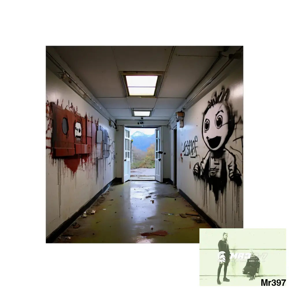 Banksy Style Escape from Hergest Assassination fail Nov -Dec 2013 no 15 Fine Art Posters 24″ x 24″ / Matte Poster