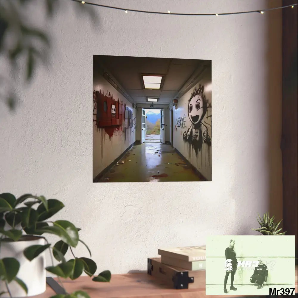 Banksy Style Escape from Hergest Assassination fail Nov -Dec 2013 no 15 Fine Art Posters Poster